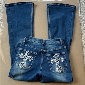 Romwe y2k style flare jeans xs